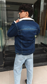 Mens dark Blue denim jacket